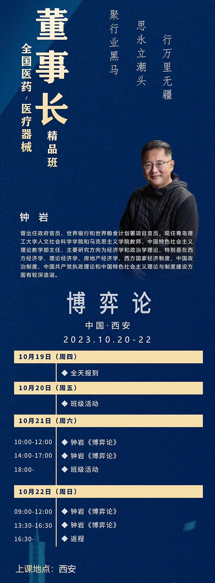 全國醫藥、醫療器械董事長10月班